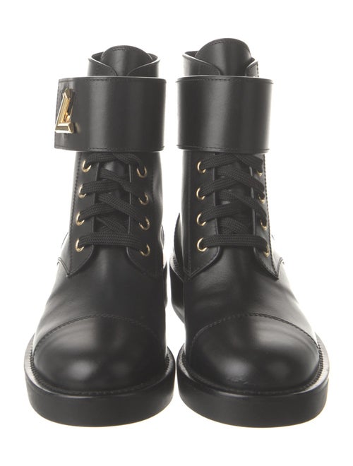Louis Vuitton Leather Combat Boots