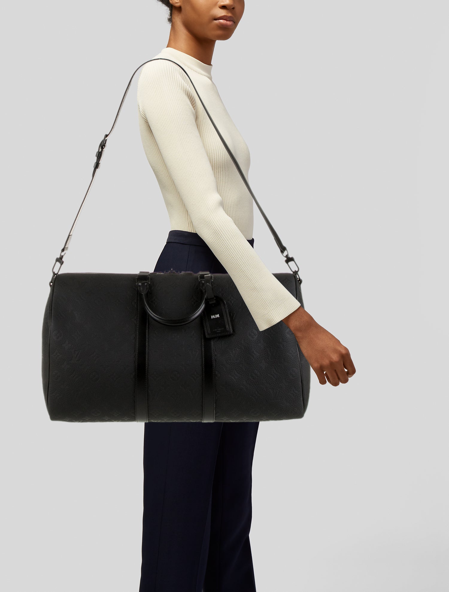 Louis Vuitton Taurillon Leather Keepall Bandouliere 50 w/ Tags