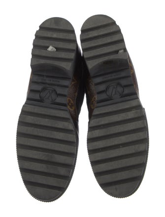 Louis Vuitton LV Monogram Suede Combat Boots