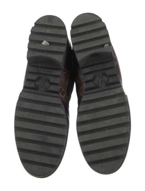 Louis Vuitton LV Monogram Suede Combat Boots