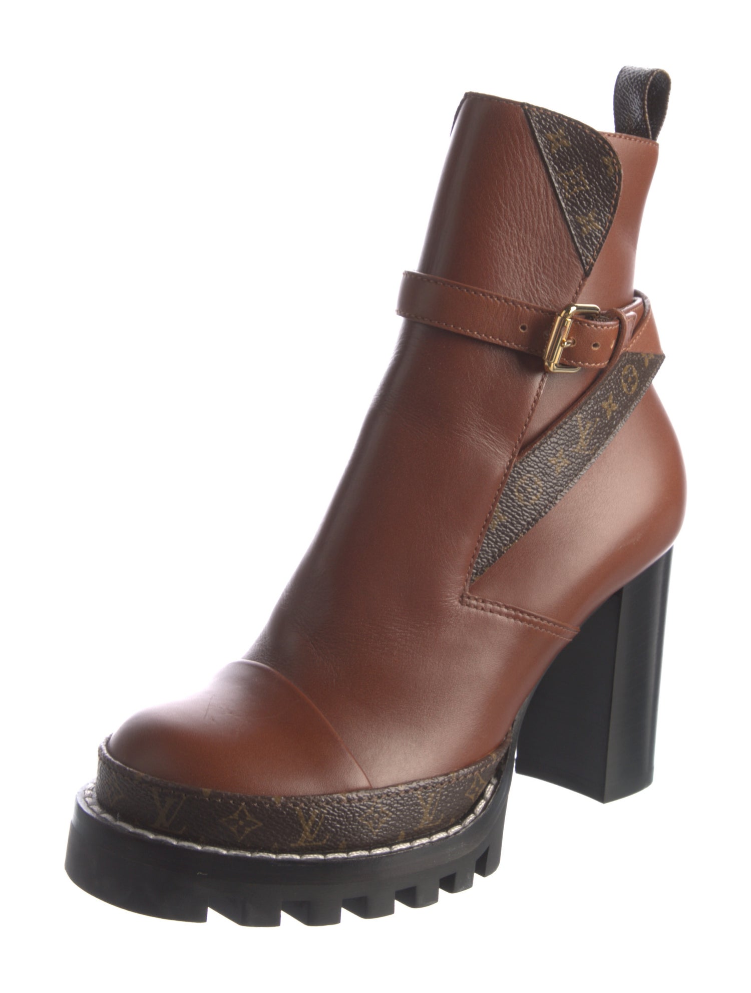 Louis Vuitton LV Monogram Leather Chelsea Boots