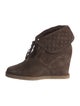 Louis Vuitton Suede Lace-Up Boots