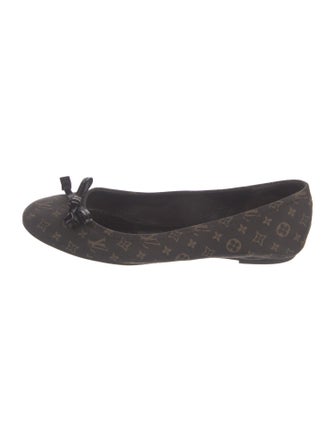 Louis Vuitton Canvas Printed Ballet Flats