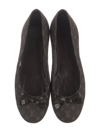 Louis Vuitton Canvas Printed Ballet Flats