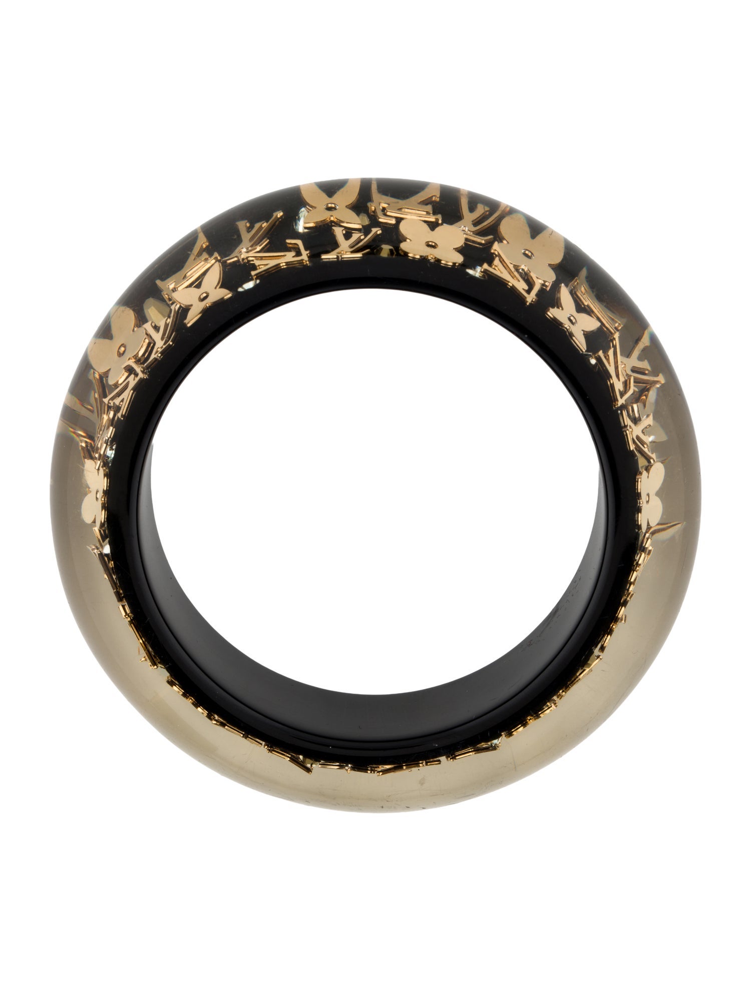 Louis Vuitton Resin & Crystal Inclusion Bangle Bracelet