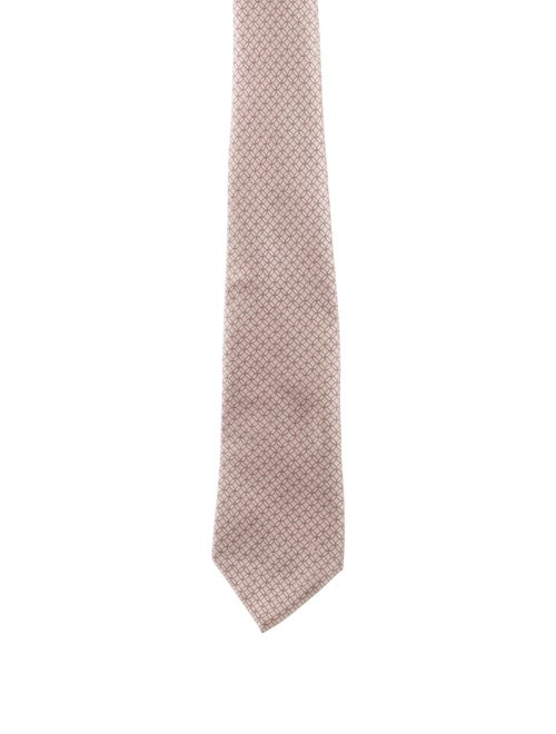 Louis Vuitton Pattern Print Silk Tie