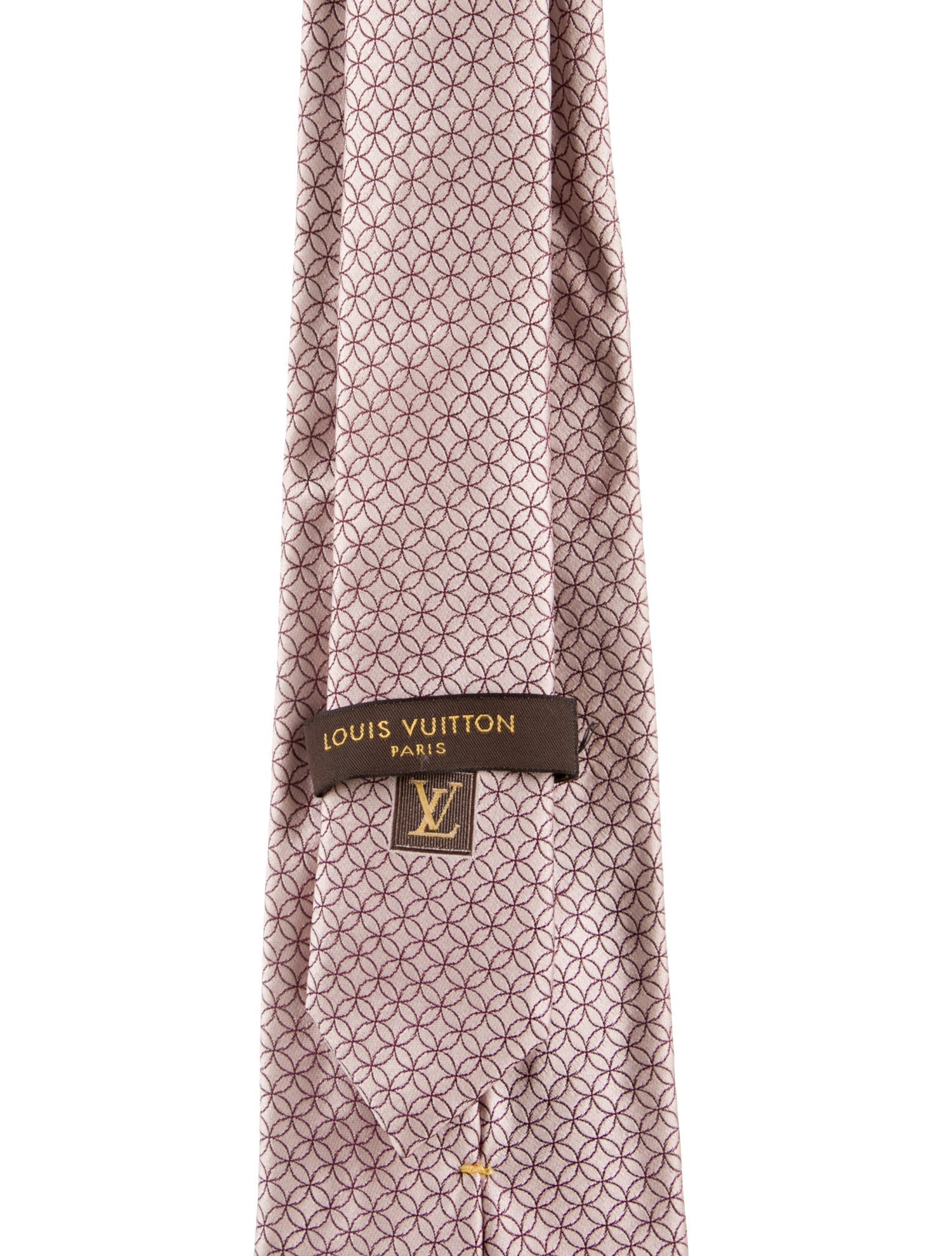 Louis Vuitton Pattern Print Silk Tie