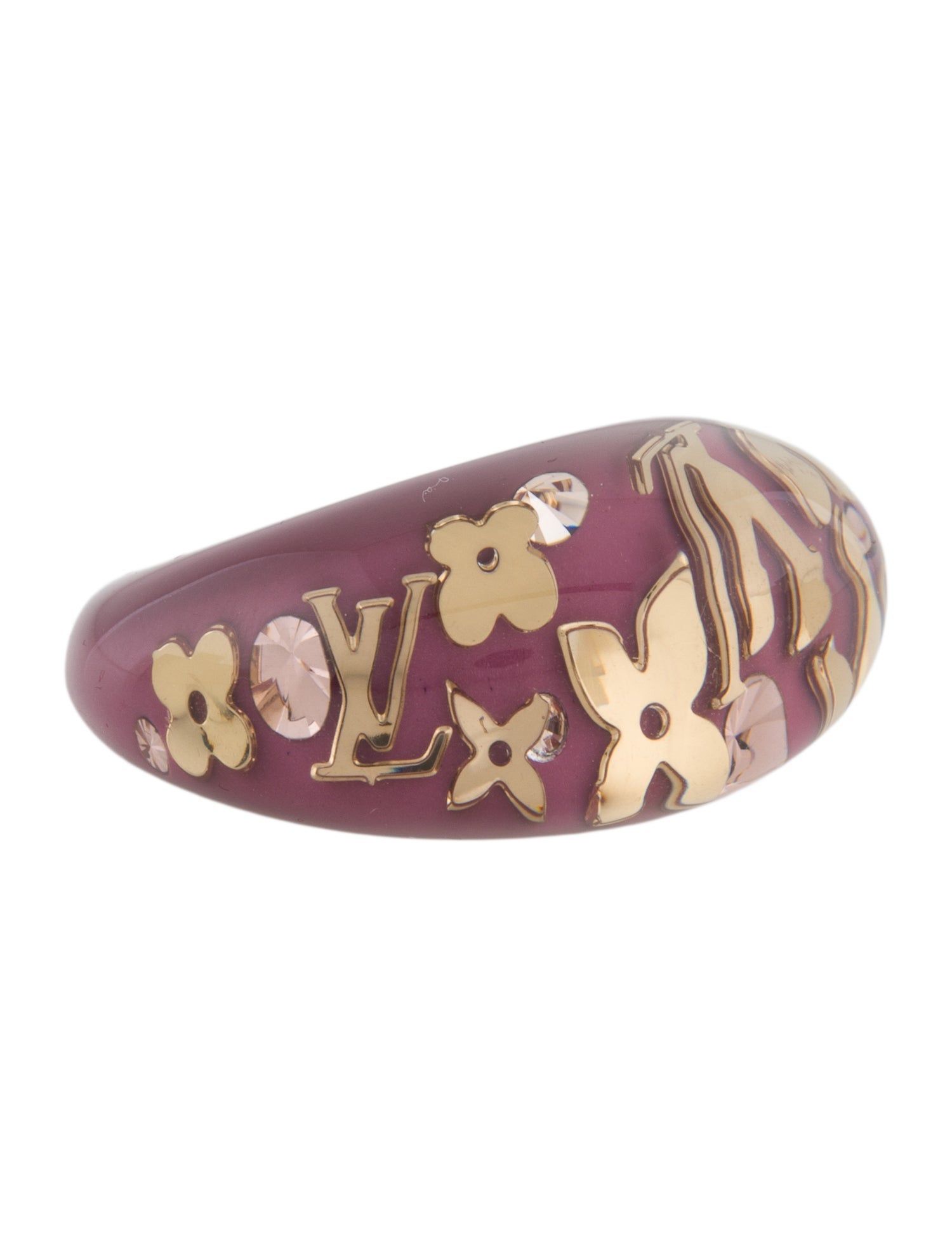 Louis Vuitton Resin & Crystal Inclusion Ring