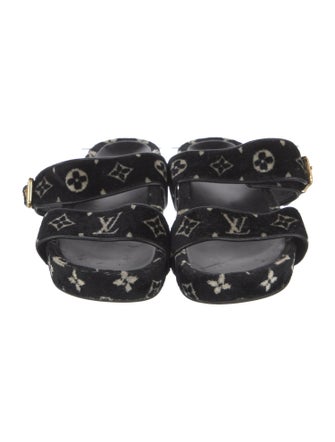 Louis Vuitton LV Monogram Velvet Slides