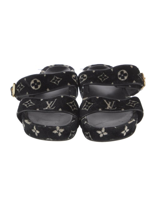 Louis Vuitton LV Monogram Velvet Slides