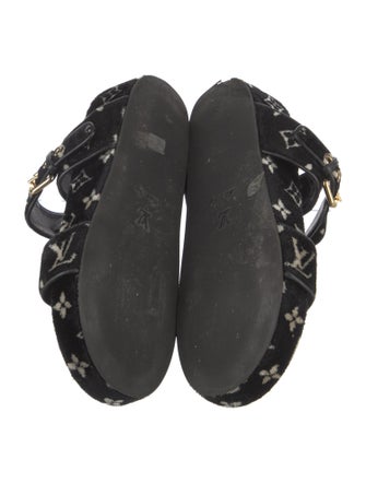 Louis Vuitton LV Monogram Velvet Slides
