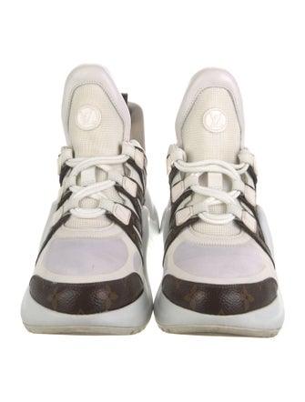Louis Vuitton LV Monogram Mesh Accents Chunky Sneakers