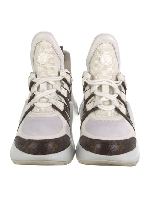 Louis Vuitton LV Monogram Mesh Accents Chunky Sneakers