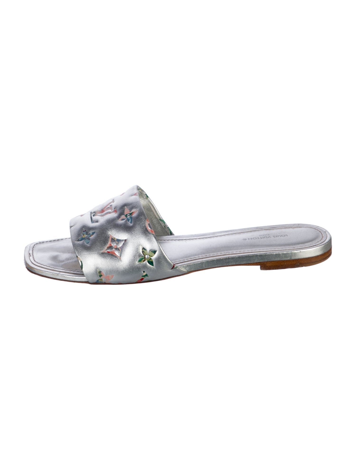 Louis Vuitton LV Monogram Leather Slides