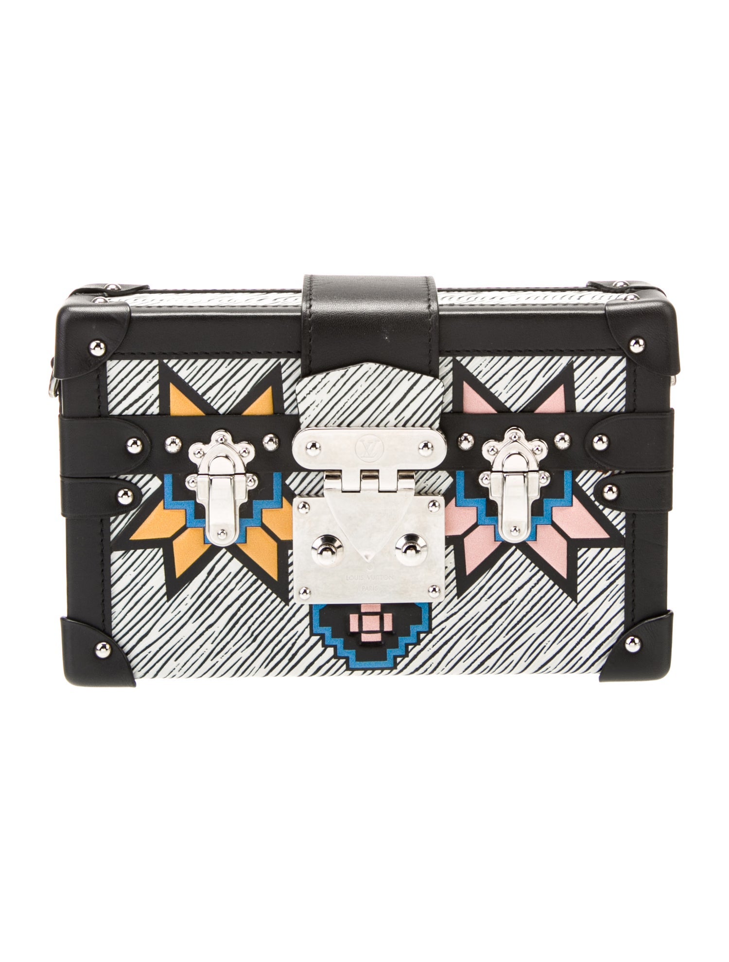 Louis Vuitton Leather Blue Epi Leather Azteque Petite Malle Bag