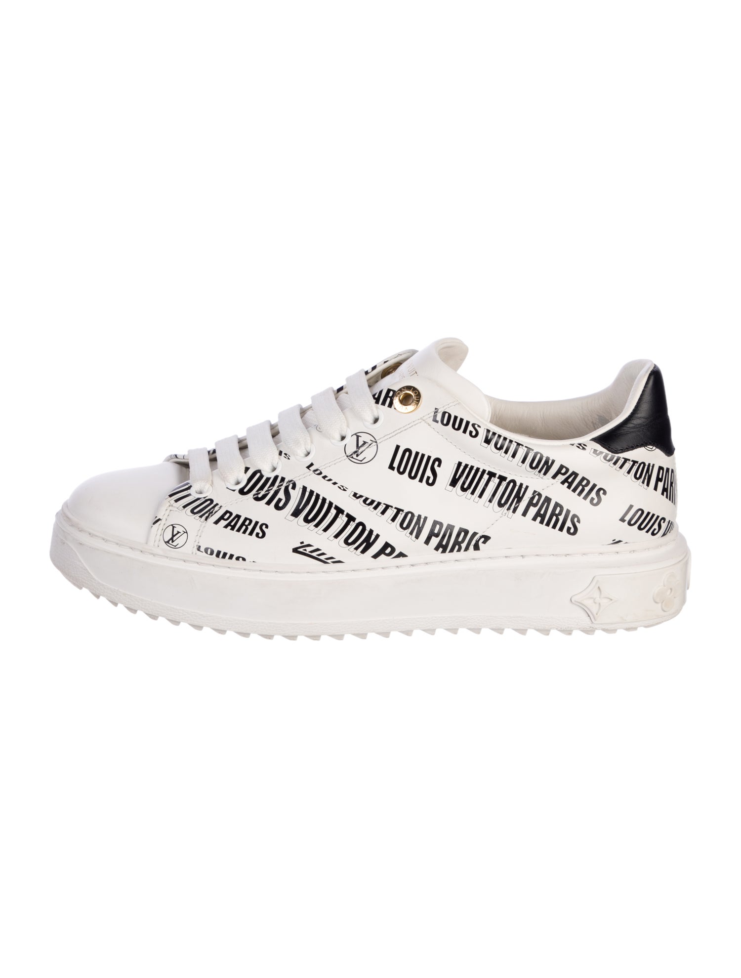 Louis Vuitton Leather Printed Sneakers