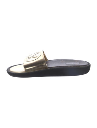 Louis Vuitton LV Monogram Leather Slides