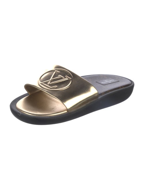 Louis Vuitton LV Monogram Leather Slides