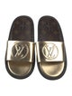 Louis Vuitton LV Monogram Leather Slides