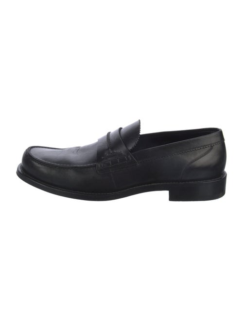 Louis Vuitton Leather Scalloped Accent Loafers