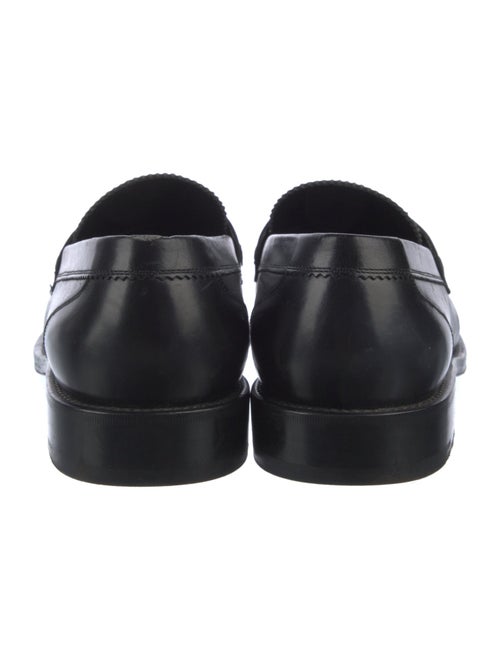 Louis Vuitton Leather Scalloped Accent Loafers