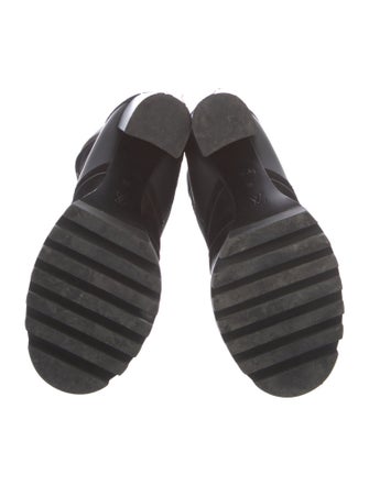 Louis Vuitton Monogram Pattern Mesh Lace-Up Boots