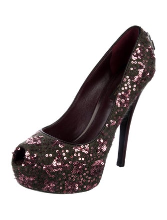 Louis Vuitton Sequins Sequin Embellishments Pumps
