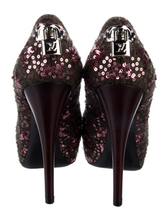 Louis Vuitton Sequins Sequin Embellishments Pumps