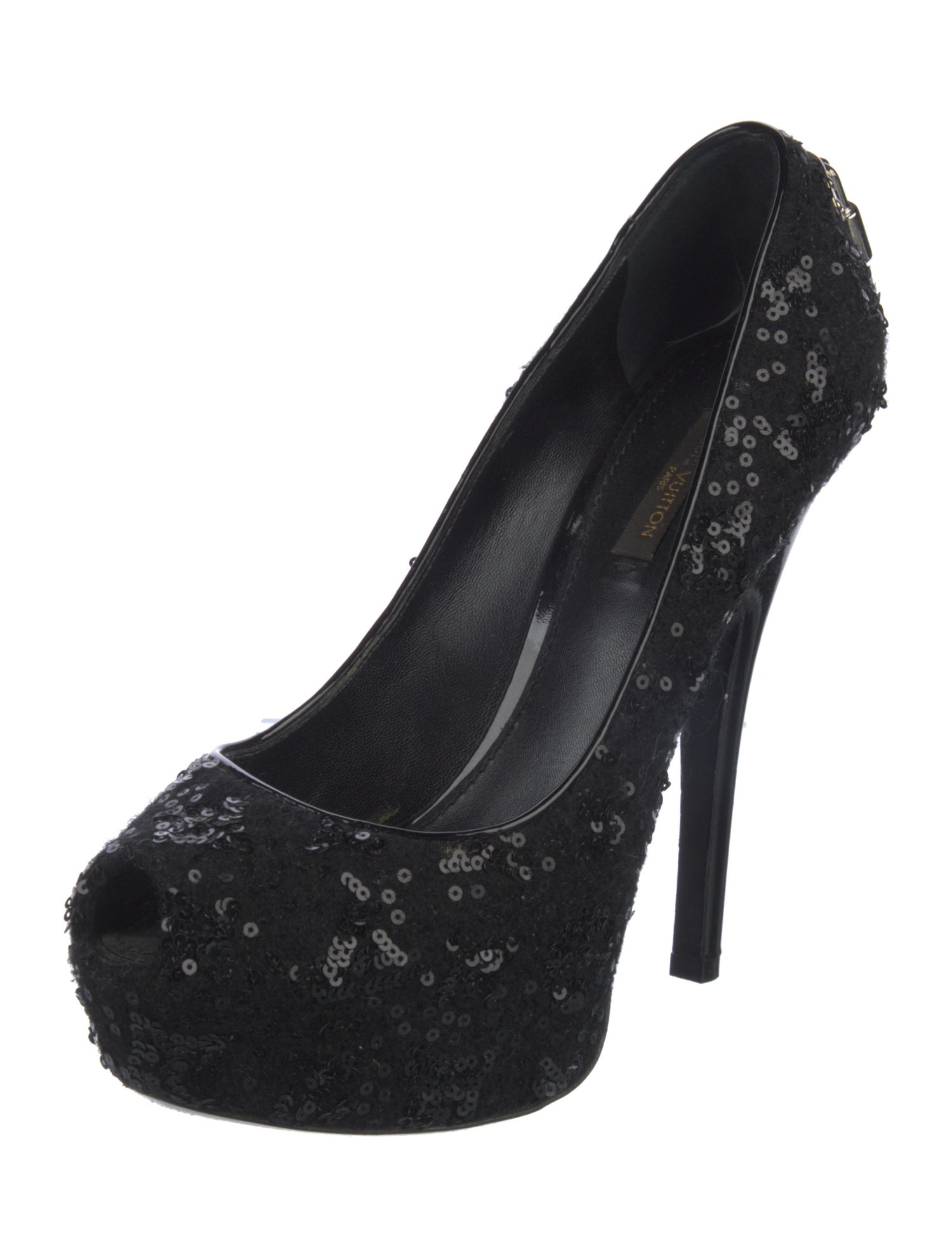 Louis Vuitton Sequins Lace Pattern Pumps
