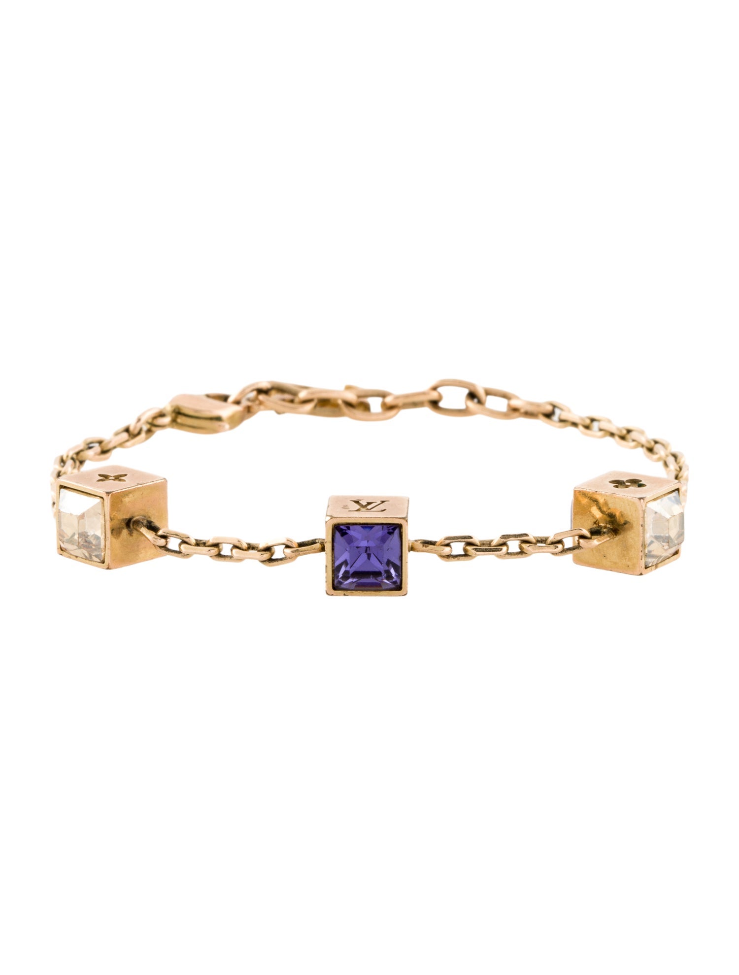 Louis Vuitton Crystal Gamble Station Bracelet