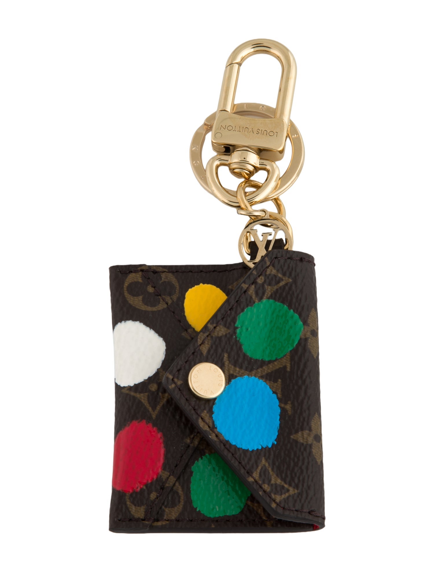 Louis Vuitton x Yayoi Kusama Monogram Dots Porte Cle Kirigami Pouch Keychain