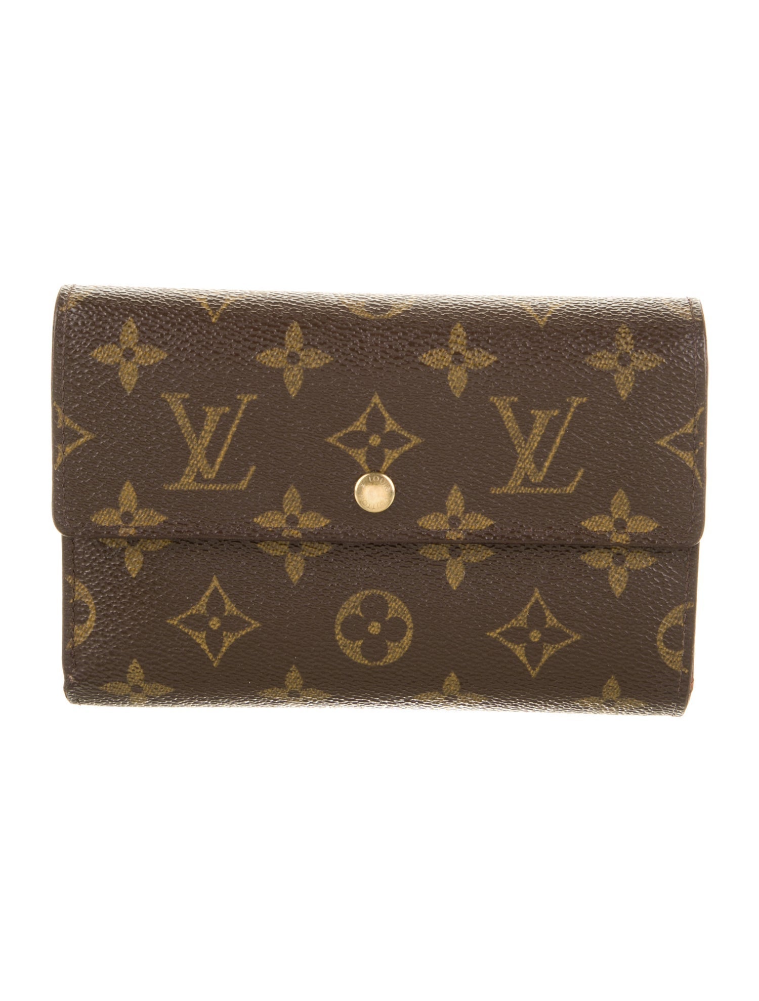 Louis Vuitton LV Monogram Coated Canvas Compact Wallet