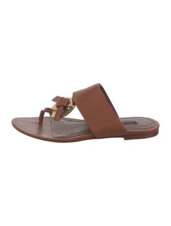 Louis Vuitton Leather Slides