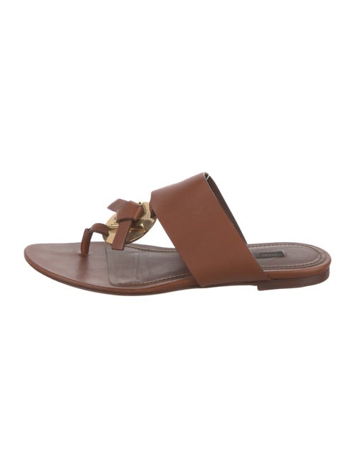 Louis Vuitton Leather Slides