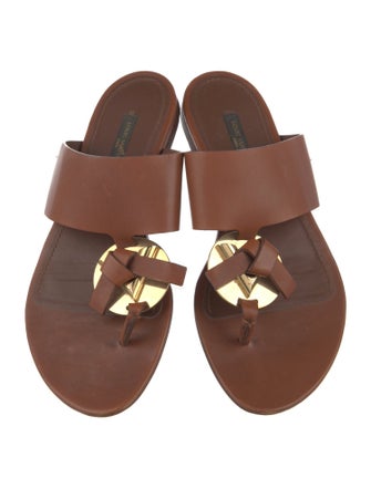 Louis Vuitton Leather Slides