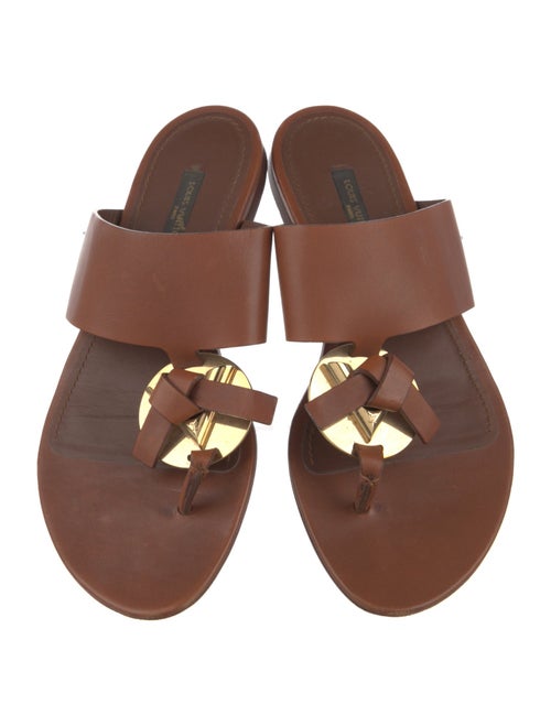 Louis Vuitton Leather Slides