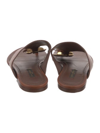 Louis Vuitton Leather Slides