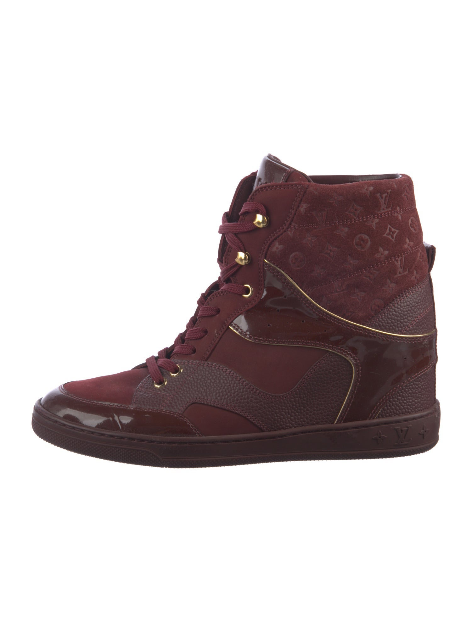 Louis Vuitton Leather Lace-Up Boots