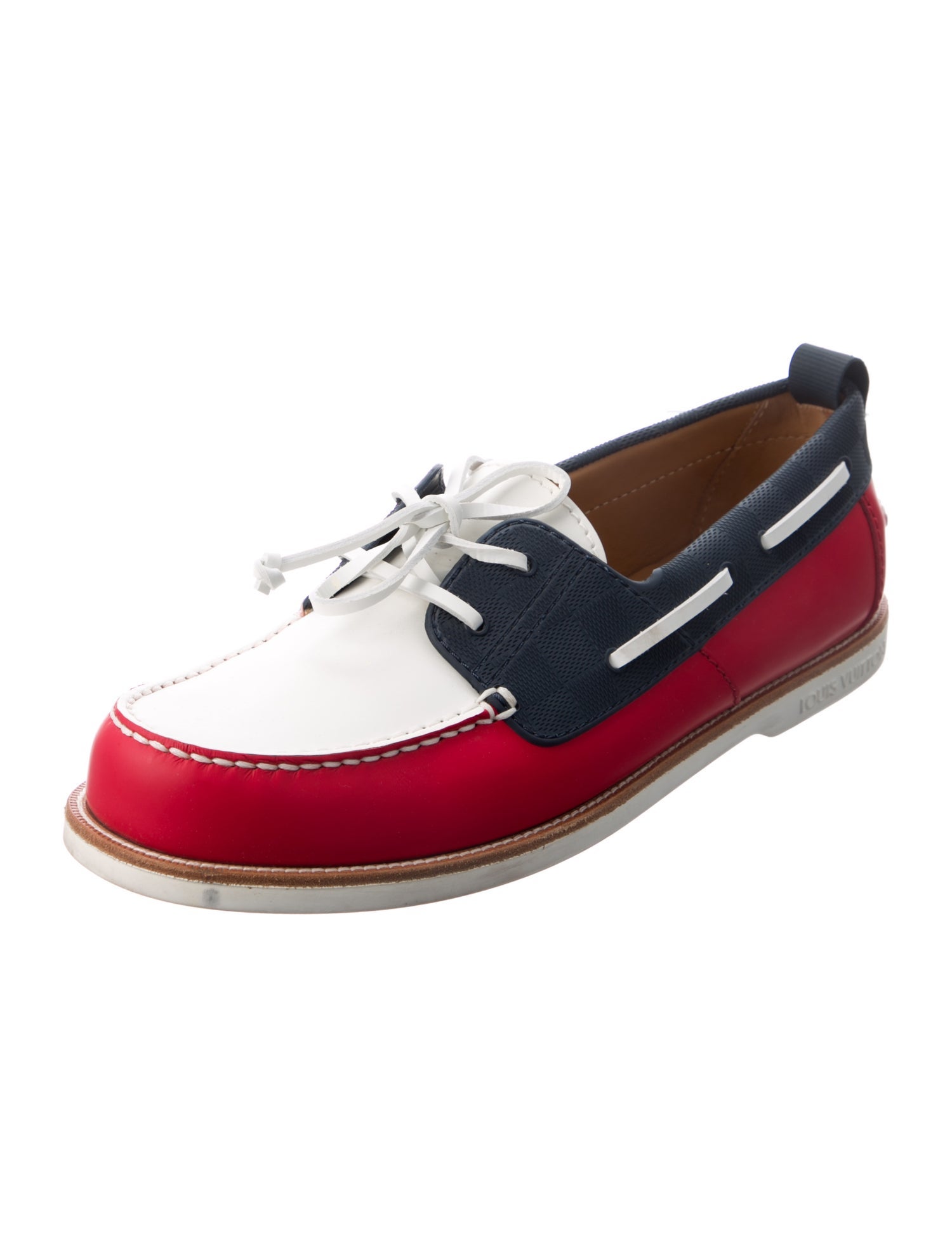 Louis Vuitton Leather Boat Shoes
