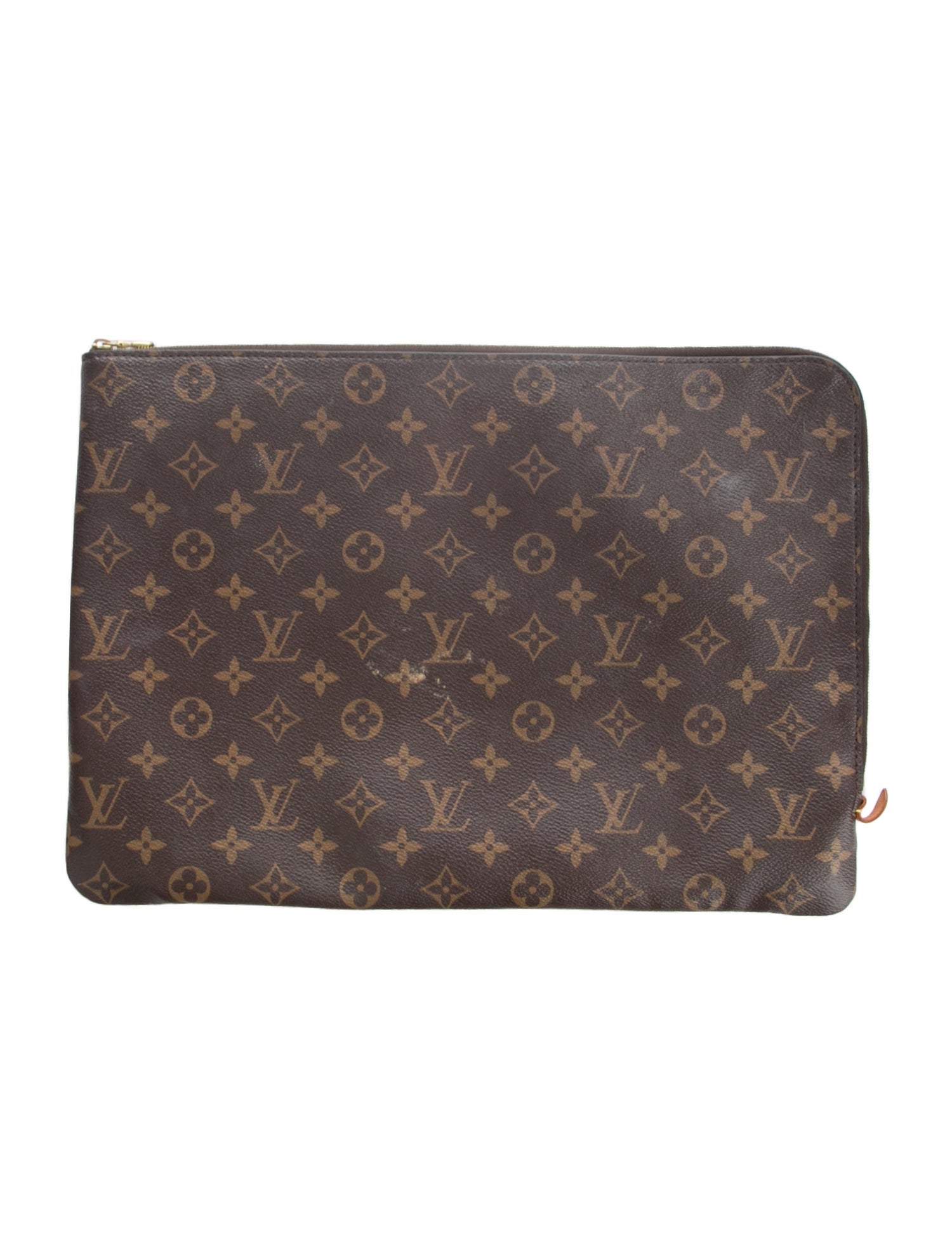 Louis Vuitton Leather Monogram Laptop Case