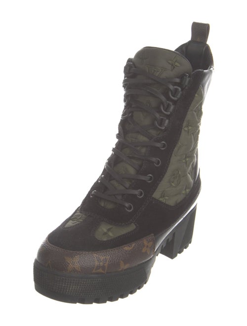 Louis Vuitton LV Monogram Nylon Combat Boots