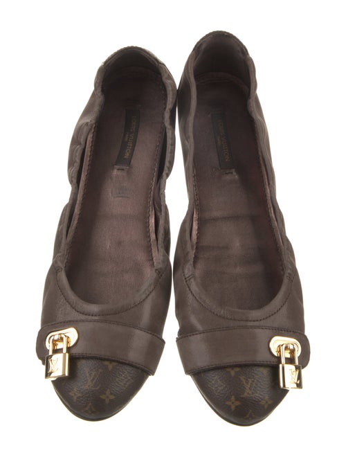 Louis Vuitton LV Monogram Leather Ballet Flats