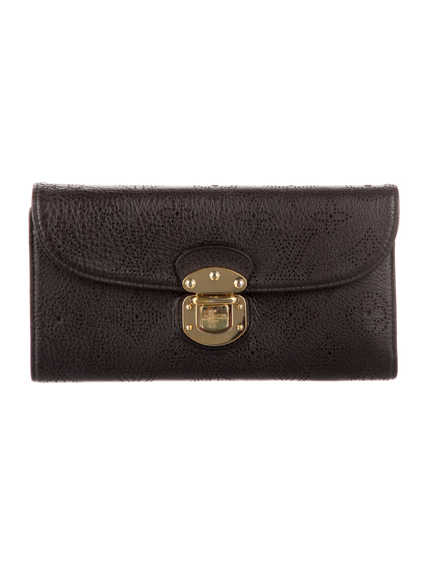 Louis Vuitton Monogram Pattern Mahina Leather Amelia Wallet