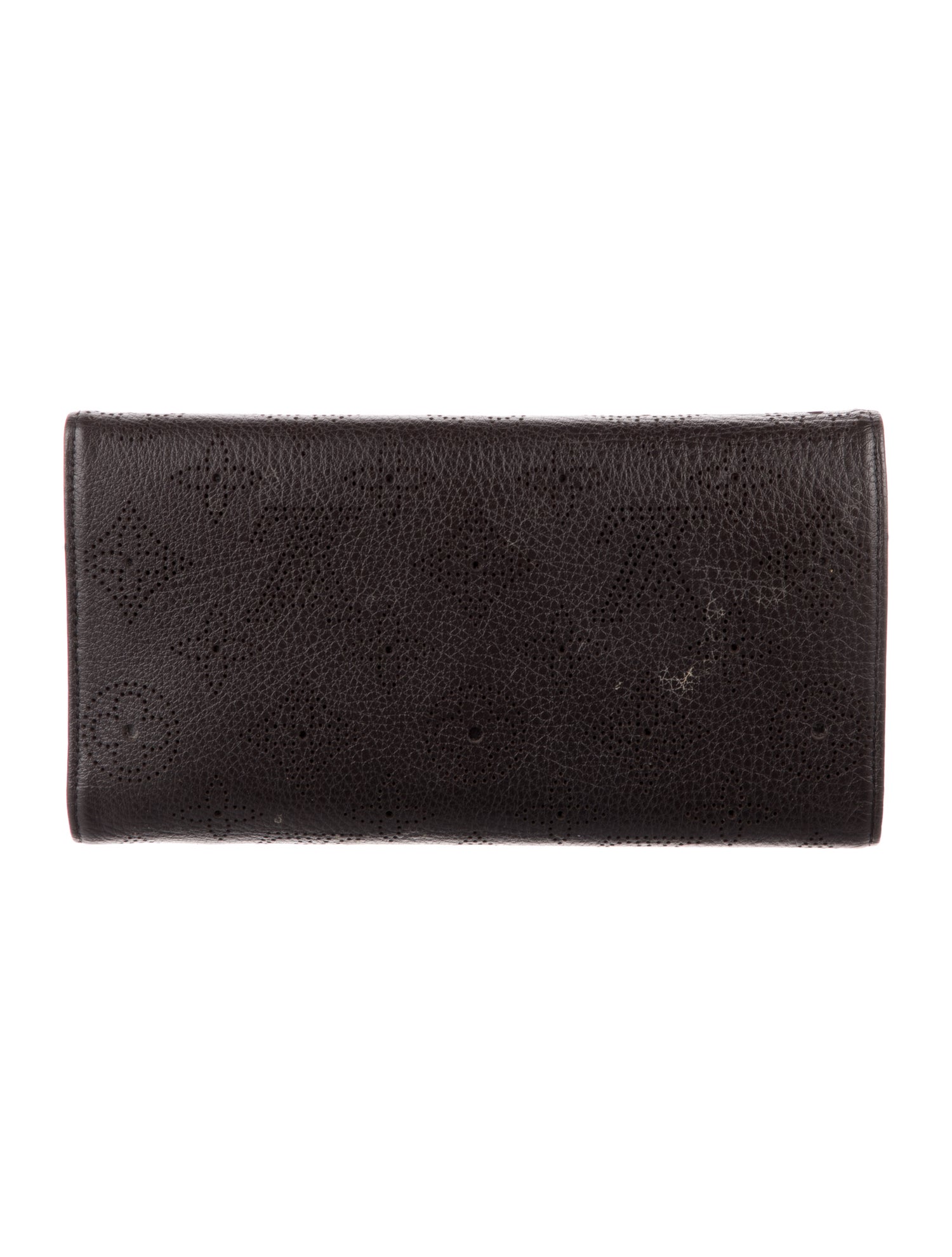 Louis Vuitton Monogram Pattern Mahina Leather Amelia Wallet
