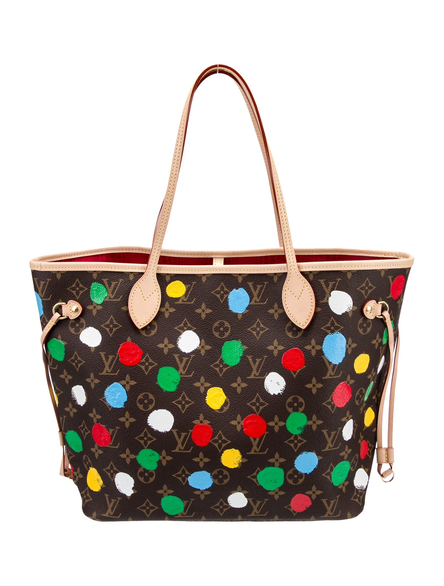 Louis Vuitton LV Monogram Painted Dots Neverfull w/Pouch MM 2023