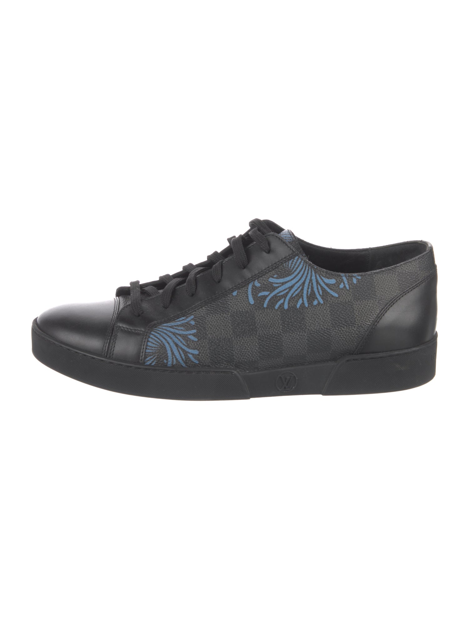 Louis Vuitton Monogram Eclipse Leather Trim Embellishment Sneakers