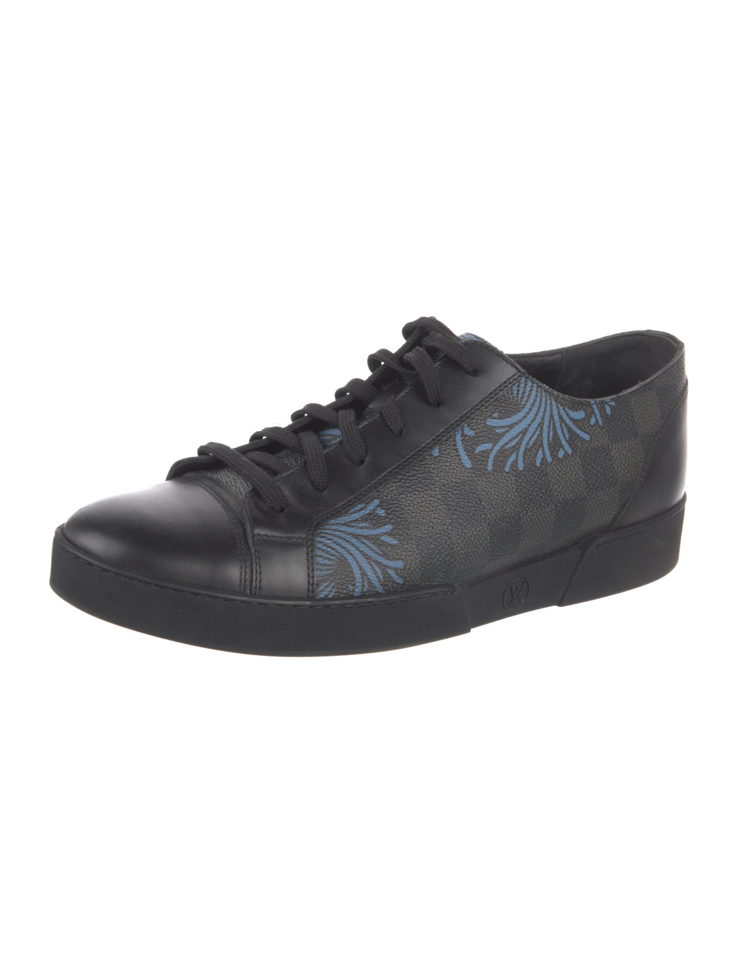 Louis Vuitton Monogram Eclipse Leather Trim Embellishment Sneakers