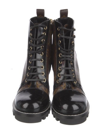 Louis Vuitton LV Monogram Lace-Up Boots