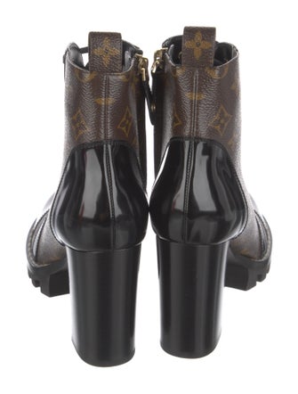 Louis Vuitton LV Monogram Lace-Up Boots