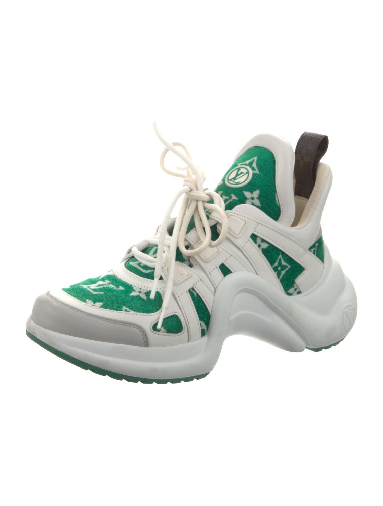 Louis Vuitton LV Monogram Leather Chunky Sneakers